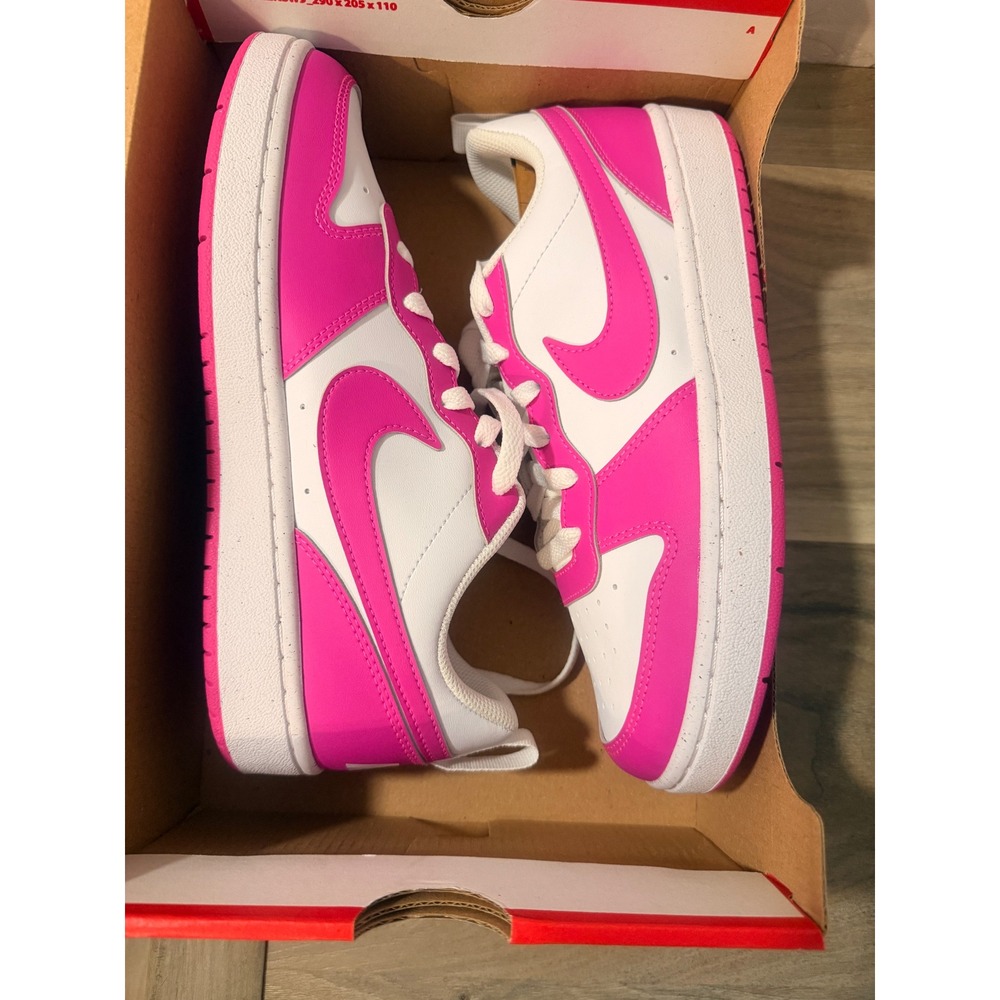 NIB Nike Court Borough Low Recycled Kids Beyond Pink White DV5456-123 Size 6.5Y